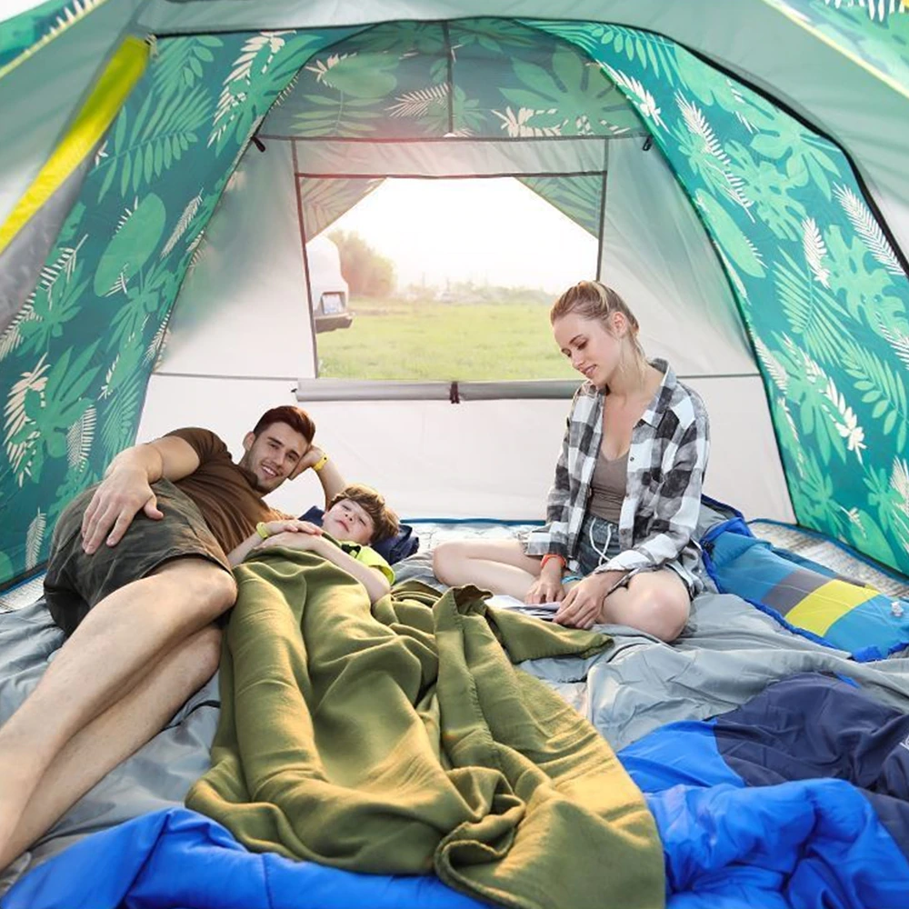 Cheap Goat Tents TANXIANZHE   3 Persons Backpacking Tents 190T PA Polyester Taffeta Outdoor Camping Automatic Waterproof Tents 